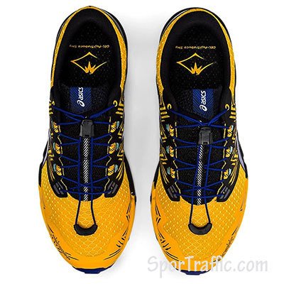 ASICS Gel-FujiTrabuco SKY men's running shoes 1011A900-801 Sunflower Monaco Blue