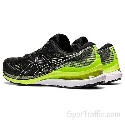 ASICS Gel-Kayano 28 Men's Running Shoes - Black/Hazard Green