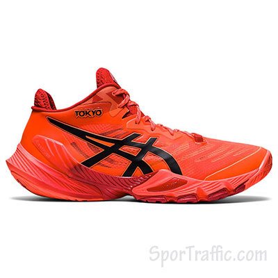 ASICS Metarise Tokyo men's volleyball shoes SUNRISE RED-ECLIPSE BLACK  1051A059-701 limited edition 1 - SporTraffic.com