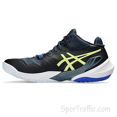 ASICS Metarise men’s volleyball shoes French BlueGlow Yellow 1051A058.401 4
