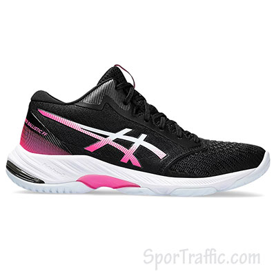 ASICS Netburner Ballistic FF MT 2 women’s volleyball shoes Black Hot Pink 1052A070.003 1