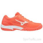 MIZUNO Cyclone Speed 2 women’s volleyball shoes LIVINGCORAL-SNOWWHT-WHT V1GC198059 3