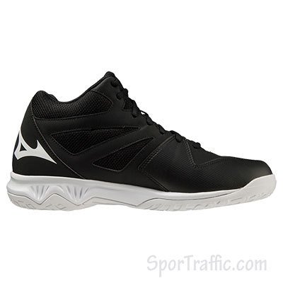 MIZUNO Thunder Blade 3 MID men's volleyball shoes BLACK WHITE EBONY V1GA217501