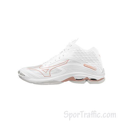 MIZUNO Wave Lightning Z7 MID women's volleyball shoes WHITE V1GC225036