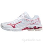 MIZUNO Wave Voltage women volleyball shoes WHITE-PERSIANRED-WSAND V1GC216065 1