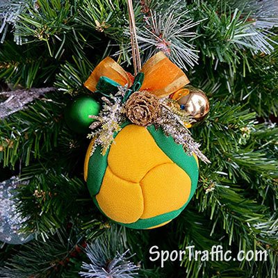 Volleyball Christmas ornament ball