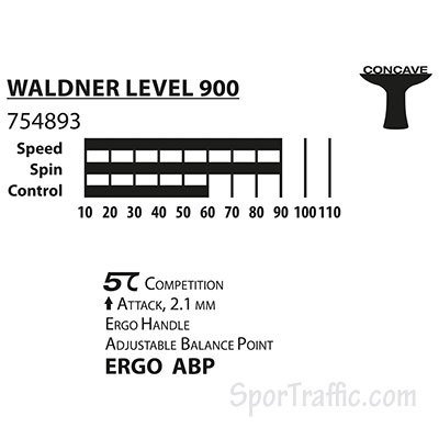 Table tennis bat Waldner 900 level 754893