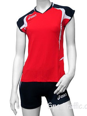 Women Volleyball Uniform ASICS Set Fly Lady Red