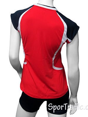 Women Volleyball Uniform ASICS Set Fly Lady Red Navy