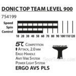 DONIC Top Team 900 stalo teniso raketė 754199 lygis 900