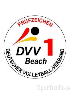 Oficialus DVV 1 Vokietijos paplūdimio tinklinio čempionato kokybės standarto žymėjimas