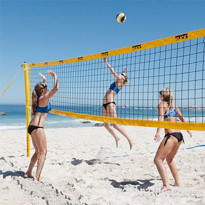 Beach volley Net-correte in spiaggia con i nostri Pro-SPEC Net-Net World Sports 