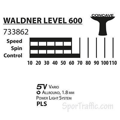 Table tennis bat Waldner 600 level 733862
