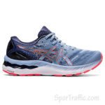ASICS Gel-Nimbus 23 women’s running shoes 1012A885-412 Mist Blazing Coral 1
