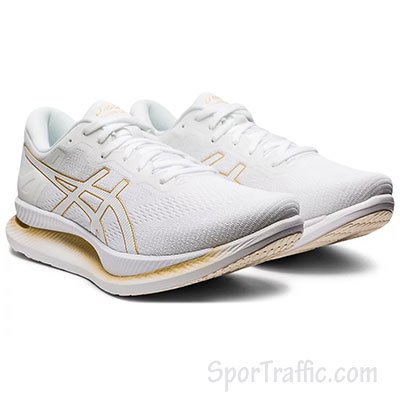 ASICS GlideRide Women's Running Shoes 1012A699-100 White-Pure Gold