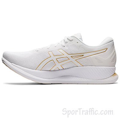 ASICS GlideRide Women's Running Shoes 1012A699-100 White-Pure Gold 4