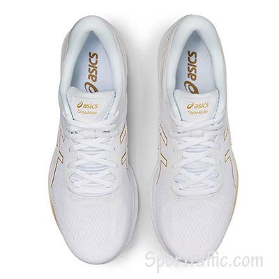 ASICS GlideRide Women's Running Shoes 1012A699-100 White-Pure Gold 6 ...