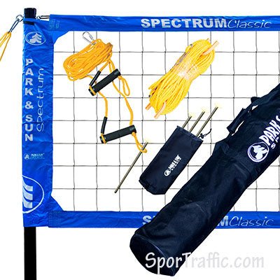 Spectrum Classic Volleyball Net System blue