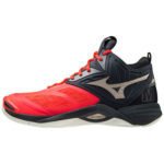 MIZUNO Wave Momentum 2 MID volleyball shoes V1GA211763 IGNITION-RED-GOLD-SALUTE 1