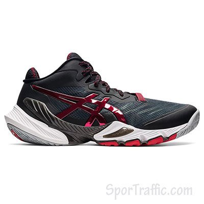 asics volleyball shoes black and white