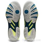 ASICS Netburner Ballistic FF MT 2 men volleyball shoes 1051A042-404 Deep Sea Teal Glow Yellow 7