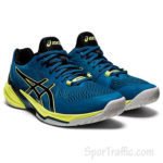 ASICS Sky Elite FF 2 men’s volleyball shoes Deep Sea Teal Glow Yellow 1051A064-401 2