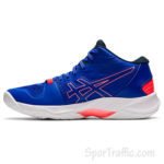 ASICS Sky Elite FF MT 2 Women Volleyball Shoes Lapis Lazuli Blue Blazing Coral 1052A054-400 4