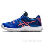 Asics Gel Tactic women’s volleyball shoes 1072A070-401 Lapis Lazuli Blue Blazing Coral 4