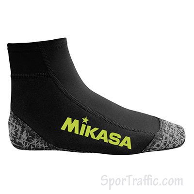 MIKASA Calzare beach socks MT951-0078 Black Lime