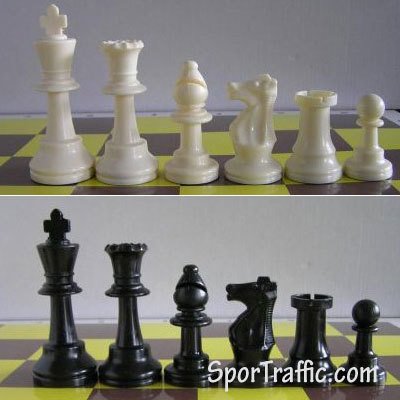 Plastic Chess Pieces No 6