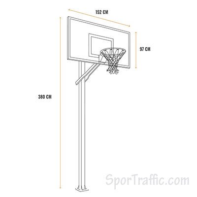 fiba basketball backboard dimensions
