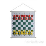 Magnetic rollable demo chessboard