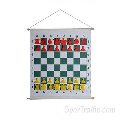 Magnetic rollable demo chessboard