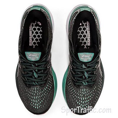 ASICS Gel-Kayano 28 women's running shoes Black Sage 1012B047.004