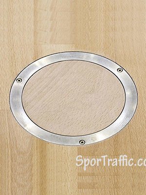 Volleyball floor socket cover plate wooden