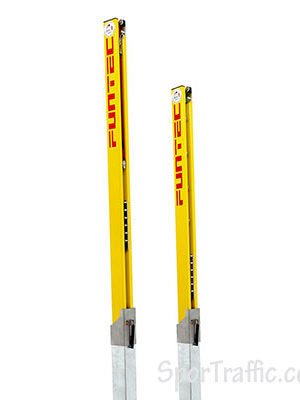 FUNTEC Pro in-ground beach volleyball posts set with sockets 111205