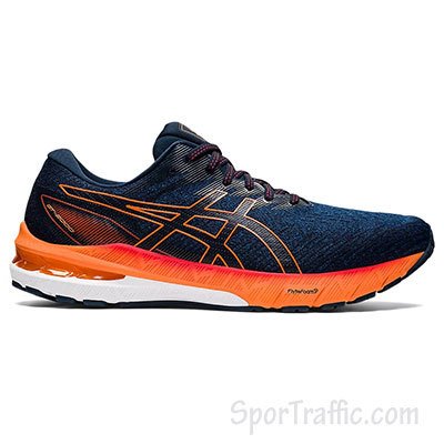 ASICS GT-2000 10 men's running shoes Mako Blue Shocking Orange 1011B185.402