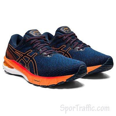 ASICS GT-2000 10 men's running shoes Mako Blue Shocking Orange 1011B185.402
