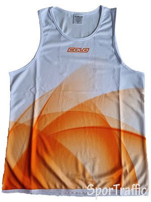 Vyriški papludimio tinklinio marškineliai COLO Shell oranžiniai