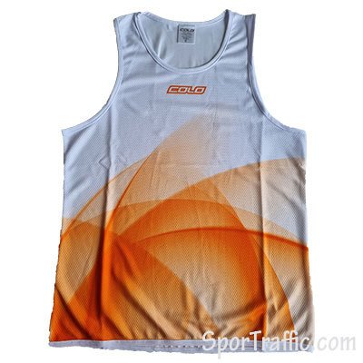 Vyriški papludimio tinklinio marškineliai COLO Shell oranžiniai