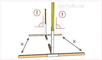 FUNTEC Pro beach volleyball posts 111206 Align the sockets with each other - inserting the net poles will be helpful