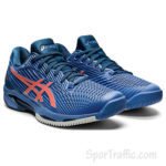 ASICS Solution Speed FF 2 men’s tennis shoes Blue Harmony Guava 1041A182.400 2