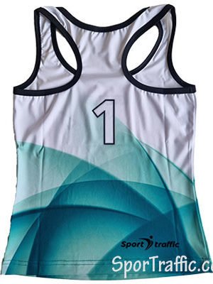 Moteriški paplūdimio tinklinio ilgi marškinėliai COLO Pearl 006-1