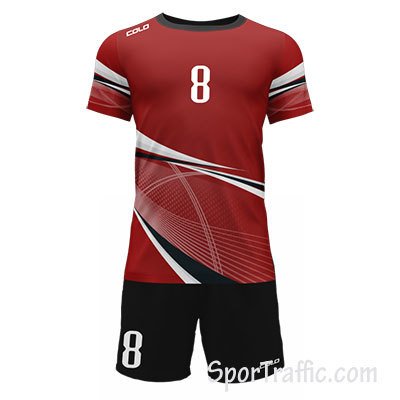 COLO String Men's Volleyball Uniform 02 Red
