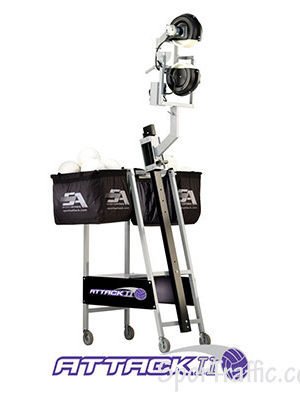 Attack II volleyball pitching machine for women