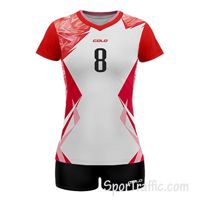COLO Etiuda Women's Volleyball Uniform 02 Red