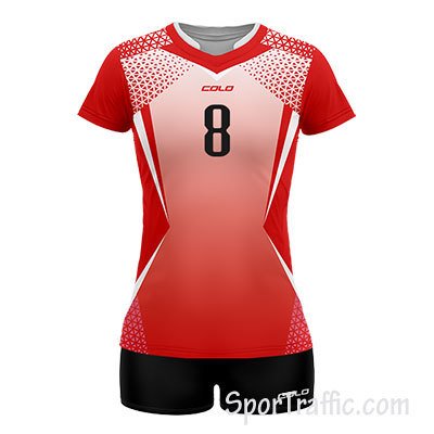 COLO Frozen Women's Volleyball Uniform 02 Red