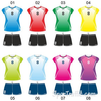 COLO Frozen Women's Volleyball Uniform Colors