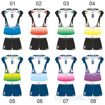 COLO Vaiana Women's Volleyball Uniform Colors