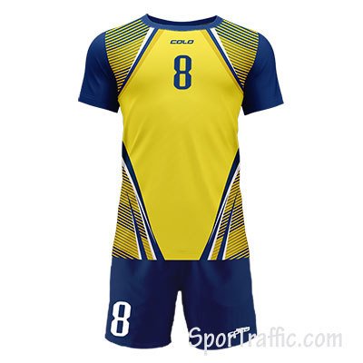 COLO Volcan men's volleyball uniform 04 Yellow